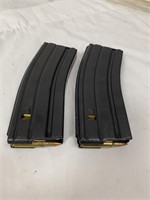 Two Palmetto AR-15 Metal Magazines - Loaded