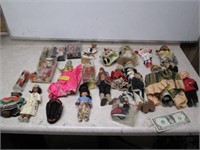 Large Lot of Ethnic Dolls