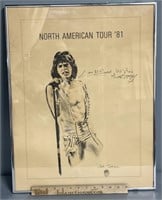 Mick Jagger North American Tour ‘81 Tour Print