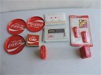 Coca-Cola Coaster, Belt Buckle, Fridge Magnet, et.