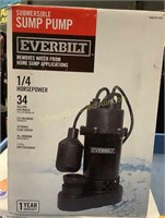 Everbilt Submersible Sump Pump 1/4HP $100 HP