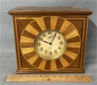 Westclox Inlaid Marquetry Case Clock