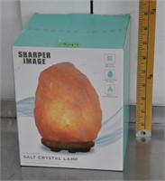 Sharper Image salt crystal lamp, new