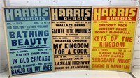 (3) 22x14" Vintage music Venue Placards