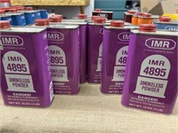 9 - 1lbs cans of 4895 IMR smokeless powder