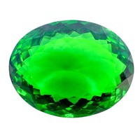 GLI Certified 44.3 Carat Green Quartz Gemstone