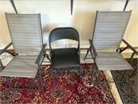 3 Outdoor Fold Chairs