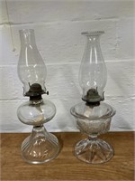 2 Vintage Oil Lamps