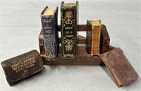 5 Antique Miniature Books