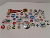 Political Pins and Pennant