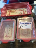 Set of 3 Temptations Casserole Dishes w/Holders