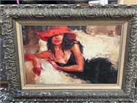 OIL ON CANVAS PAINTING ANDRE KOHN LISTED