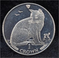 1990 Uncirculated Proof Cat Coin