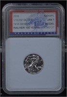 1/10th Ounce .999 Silver Certified Coin