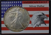 Key Date 1986 U.S. One Ounce .999 Silver Eagle Coi