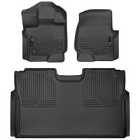 Front and 2nd Seat Floor Liners Fits 2015-19 Ford