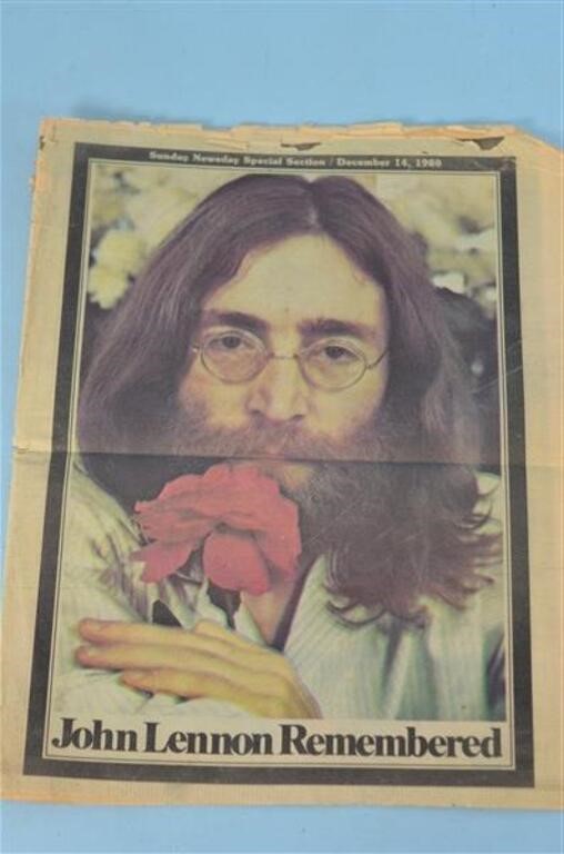 John Lennon Remembered  Newsday Special Section