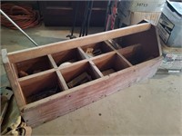 30" Wood Tool Box w/Contents