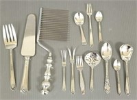 13 pieces of sterling & sterling handled flatware,