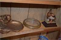 Heavy Cat Dresser Bowl, Duck Figure, etc