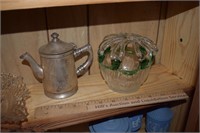 Vintage Pitcher & Glass Candle Holder