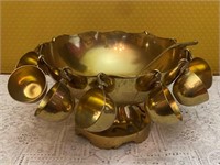 Brass Punch Bowl Set