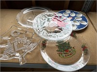 Christmas serving trays