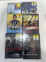 6pk DIFFERENT DVD MOVIES