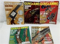 (5) 1960’s guns and ammo magazines
