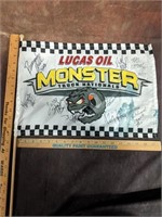 Signed Lucas Oil Monster Truck Nationals Flag