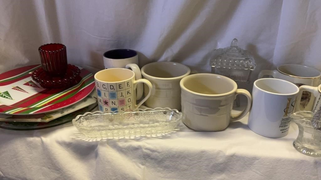 Coffee Mugs, Candy Dish, Decorative Plates,