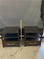2 La-Z-Boy End Tables W. Drawer & Shelf