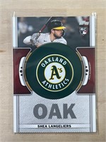 Shae Langeliers 2023 Topps Patch Card