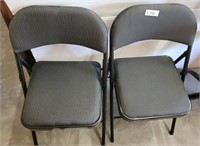 PAIR OF FOLDING CHAIRS