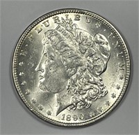 1890 Morgan Silver $1 Brilliant Uncirculated BU