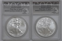 2 - 2009 ASE Silver Eagle ANACS MS70