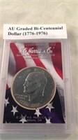 Au graded bi centennial dollar 1776-1976