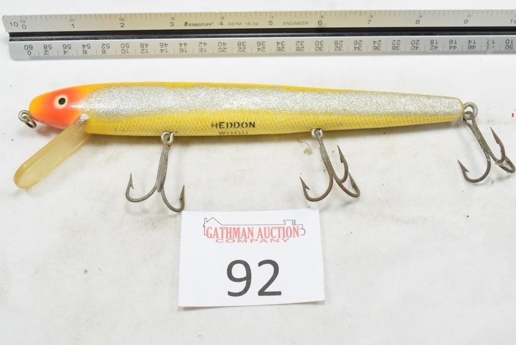 4 Vintage Heddon King Cobra Lures / Antique Fishing Lures Heddon