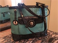 BRAND NEW - MC Black & Turquoise Leather Handbag