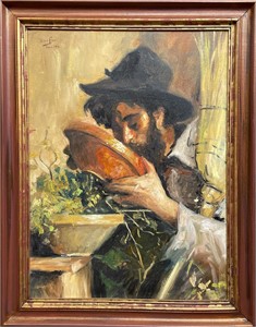Oil painting on canvas ,Carlos Baca-flor