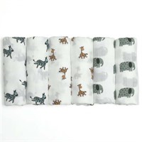 M  Gllquen Baby Muslin Swaddle Blankets 6-Pack  27
