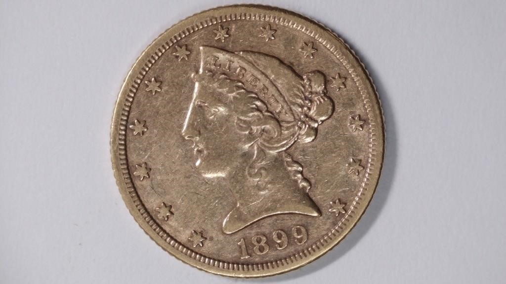 1899-S $5 Gold Liberty Head