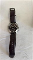 Mens Seiko Watch With Leather Band