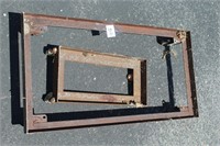 37” x 16” steel frame on 4 inch casters