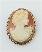 14KYG Cameo Pin/Pendant