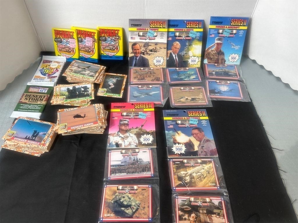 Lot of  Desert Storm trading cards