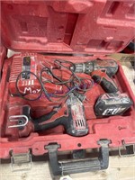 MILWAUKEE TOOLS--IMPACT, DRILL, CHARGER, (1) M18