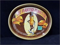 Oval Brown & Gold tray-The Planters Peanut Co