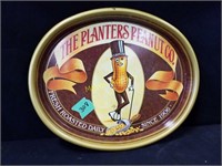 Oval Brown & Gold tray-The Planters Peanut Co