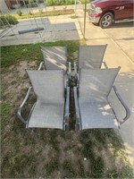 New Set of 4 Patio Chairs
